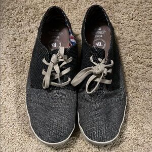TOMS Herringbone Black and Cream Sneakers